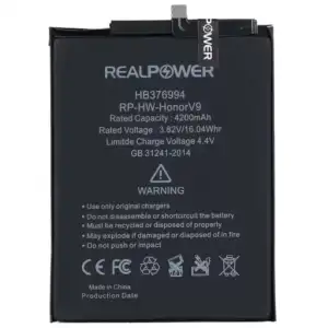 Realpower Huawei Uyumlu Honor V9 Batarya 4200Mah