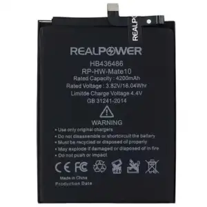 Realpower Huawei Uyumlu Mate 10 Pro Batarya 4200Mah