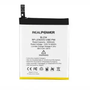 Realpower Lenovo Uyumlu P70 Batarya