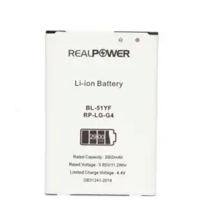 Realpower LG Uyumlu G4 H815 Batarya 2900Mah