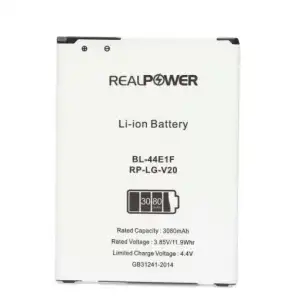 Realpower LG Uyumlu V20 H990 Batarya 3080Mah