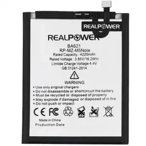 Realpower Meizu Uyumlu M5 Note Note 5 Batarya 4220Mah