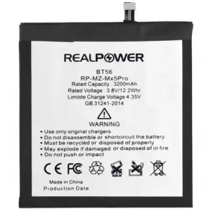 Realpower Meizu Uyumlu Mx5 Pro Batarya 3200Mah