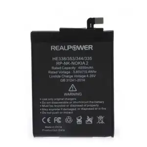 Realpower Nokia Uyumlu 2 Batarya 4000Mah