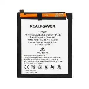 Realpower Nokia Uyumlu 5.1 Batarya 3000Mah