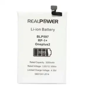 Realpower OnePlus Uyumlu 2 Batarya 3200Mah