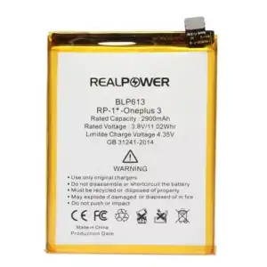 Realpower OnePlus Uyumlu 3 Batarya 2900Mah