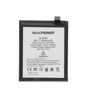 Realpower OnePlus Uyumlu 6T Batarya 3610Mah