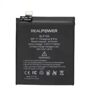 Realpower OnePlus Uyumlu 8 Probatarya 4410Mah