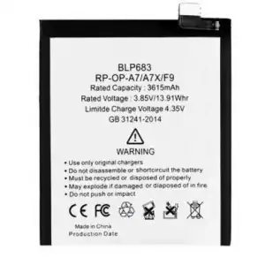 Realpower Oppo Uyumlu A7 Batarya 3615Mah