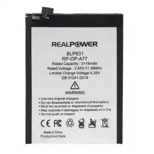 Realpower Oppo Uyumlu A77 Batarya 3115Mah