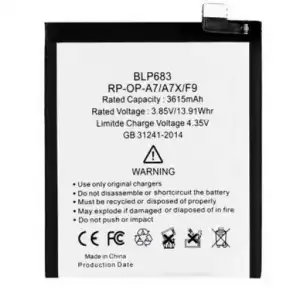 Realpower Oppo Uyumlu A7X Batarya 3615Mah