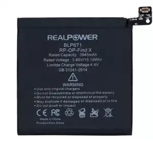 Realpower Oppo Uyumlu Find X Batarya 3945Mah
