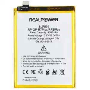 Realpower Oppo Uyumlu R7 Plus Batarya 4300Mah