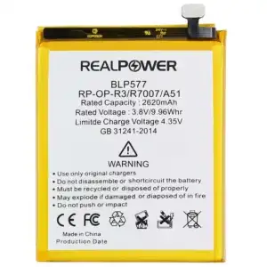 Realpower Oppo Uyumlu R7007 Batarya 2620Mah