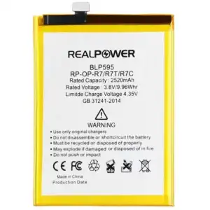 Realpower Oppo Uyumlu R7C Batarya 2520Mah