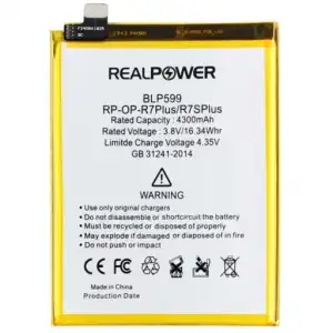 Realpower Oppo Uyumlu R7S Plus Batarya 4300Mah