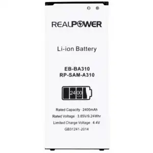 Realpower Samsung Uyumlu Galaxy A3 2016 A310 Batarya 2400Mah