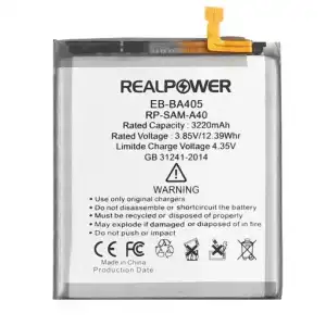 Realpower Samsung Uyumlu Galaxy A40 A405 Batarya 3220Mah