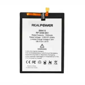 Realpower Samsung Uyumlu Galaxy M51 M515 Batarya 7000Mah
