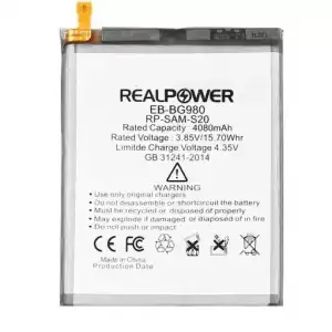 Realpower Samsung Uyumlu Galaxy S20 G980 Batarya 4080Mah