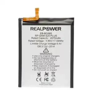 Realpower Samsung Uyumlu Galaxy S20 Plus G985 Batarya 4570Mah