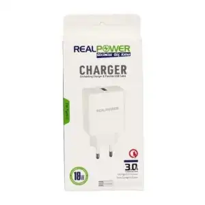 Realpower Xiaomi Uyumlu 18 W Güç Adaptörü Şarj Cihazı Ve Kablo Seti Old