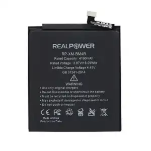 Realpower Xiaomi Uyumlu Mi 10 Lite Batarya 4160Mah