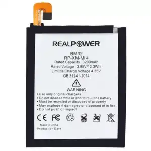 Realpower Xiaomi Uyumlu Mi 4 Batarya 3200Mah