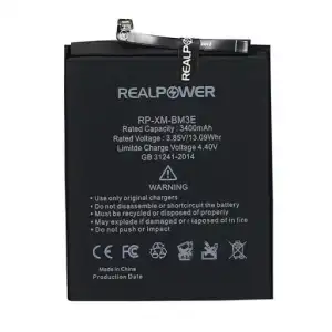 Realpower Xiaomi Uyumlu Mi 8 Batarya 3400Mah