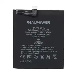 Realpower Xiaomi Uyumlu Mi 9T Batarya 4000Mah