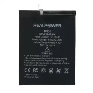 Realpower Xiaomi Uyumlu Mi A2 Batarya Pil