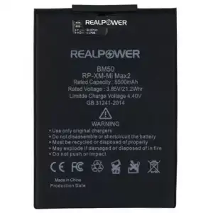 Realpower Xiaomi Uyumlu Mi Max 2 Batarya 5500Mah
