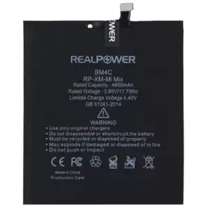 Realpower Xiaomi Uyumlu Mi Mix Batarya 4600Mah