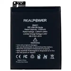 Realpower Xiaomi Uyumlu Mi Note Batarya 3100Mah