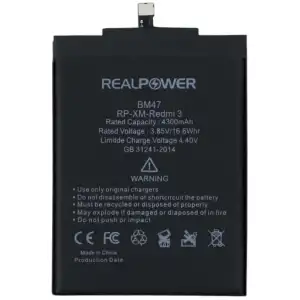 Realpower Xiaomi Uyumlu Redmi 3 Batarya 4300Mah