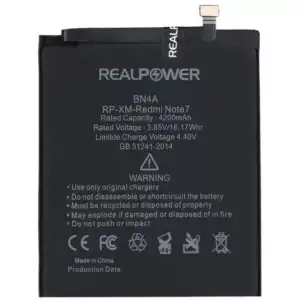 Realpower Xiaomi Uyumlu Redmi Note 7 Batarya 4200Mah