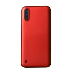 Samsung Uyumlu Galaxy A01 A015 Kasa Kapak Kırmızı Çıtasız