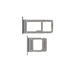 Samsung Uyumlu Galaxy A720 Sim Kart Tepsisi Siyah Çift