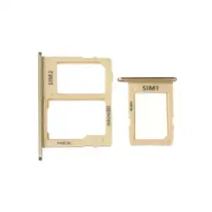 Samsung Uyumlu Galaxy J6 J600 Sim Kart Tepsisi Gold Çift