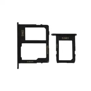 Samsung Uyumlu Galaxy J6 J600 Sim Kart Tepsisi Siyah Çift