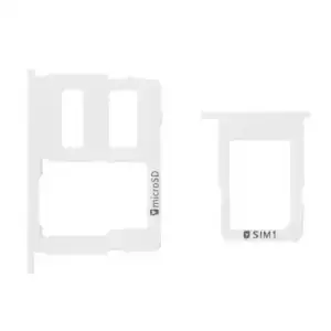 Samsung Uyumlu Galaxy J7 Prime G610 Sim Kart Tepsisi Beyaz Çift