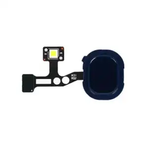 Samsung Uyumlu Galaxy M31 M315 Home Tuş Bordu Filmi Flex Mavi