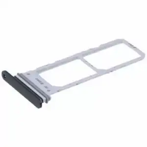 Samsung Uyumlu Galaxy Note 10 N970 Sim Kart Tepsisi Siyah Çift