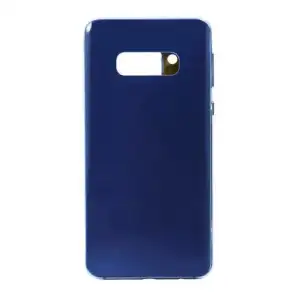Samsung Uyumlu Galaxy S10E G970 Kasa Kapak Mavi Çıtalı