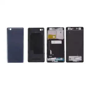 Xiaomi Uyumlu Mi 4C Kasa Kapak Siyah Çıtalı