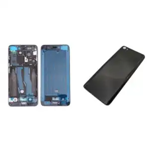 Xiaomi Uyumlu Mi 5 Kasa Kapak Siyah Çıtalı