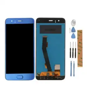 Xiaomi Uyumlu Mi 6 Lcd Ekran Dokunmatik Mavi Çıtasız Parmak İzli