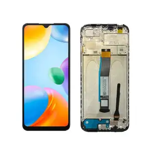 Xiaomi Uyumlu Redmi 10C Lcd Ekran Dokunmatik Siyah Çıtalı