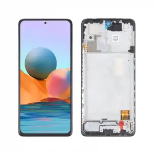Xiaomi Uyumlu Redmi Note 10 Pro Lcd Ekran Dokunmatik Siyah Çıtalı TFT Kalite